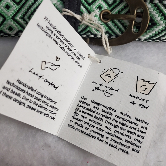 Free People Moving To Mars Printed Belt Cotton S/M - Picture 6 of 9